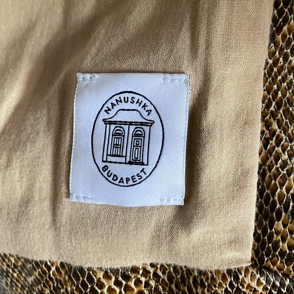 Nanushka Vegan Leather Hide Coat - Picture 6 of 7